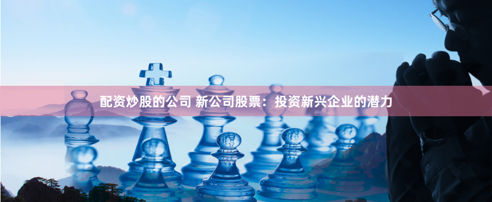 配资炒股的公司 新公司股票：投资新兴企业的潜力